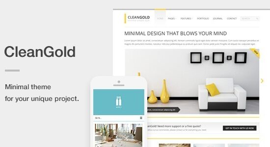 CleanGold - Một chủ đề WordPress đáp ứng tối thiểu