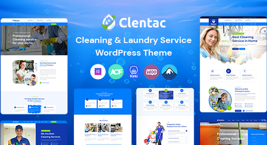 Clentac - Dịch vụ dọn dẹp WordPress Theme