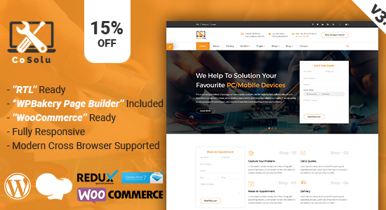 CoSolu | Chủ đề WordPress phục vụ và sửa chữa đa năng