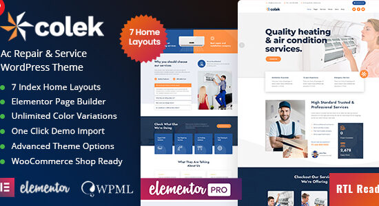 Colek - Theme WordPress về điều hòa không khí & sưởi ấm