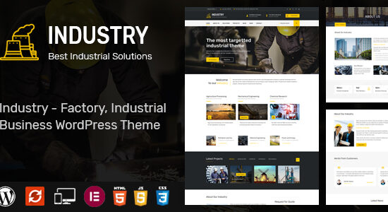 Công nghiệp - Chủ đề WordPress dành cho Nhà máy và Doanh nghiệp Công nghiệp