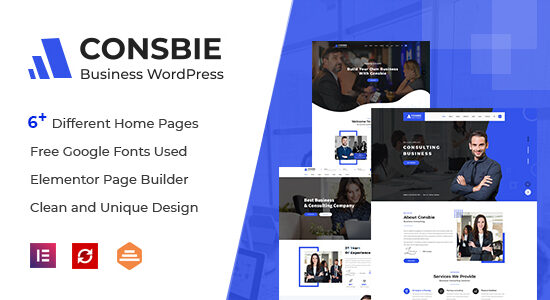 Consbie - Chủ đề WordPress Kinh doanh & Tư vấn Elementor