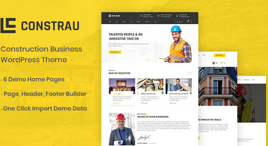 Constrau - Chủ đề WordPress kinh doanh xây dựng