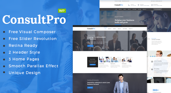 ConsultPro : Chủ đề WordPress tư vấn và tài chính