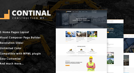 Continal - Chủ đề WordPress Xây dựng & Kinh doanh