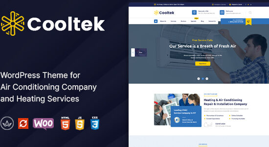 CoolTek - Chủ đề WordPress về dịch vụ điều hòa không khí