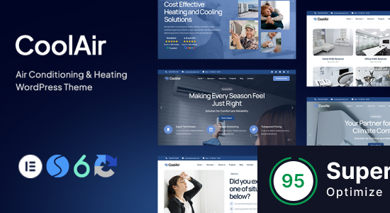 Coolair - Chủ đề WordPress về điều hòa không khí & sưởi ấm HVAC