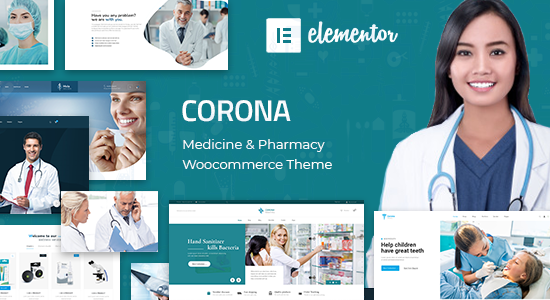 Corona | Chủ đề WordPress Dược phẩm y tế WooC Commerce