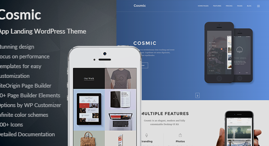 Cosmic - Chủ đề WordPress đa mục đích cho ứng dụng đích