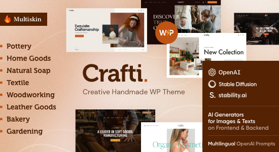 Crafti - Chủ đề WordPress thủ công