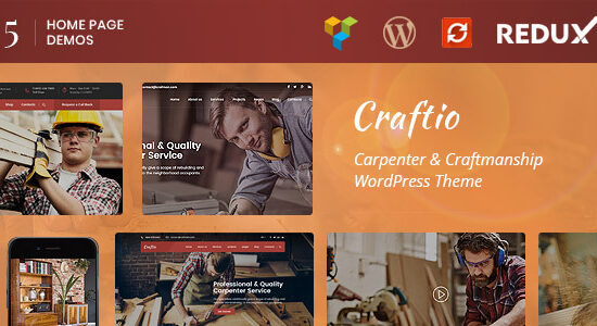 Craftio - Chủ đề WordPress thợ mộc