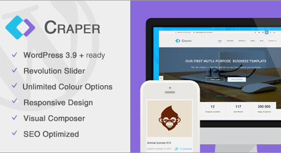 Craper - Chủ đề WordPress kinh doanh đáp ứng