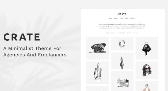 Crate - Chủ đề WordPress tối giản