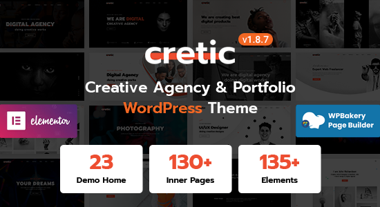 Cretic - Chủ đề WordPress của Cơ quan Sáng tạo