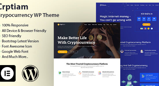 Crptiam - Chủ đề WordPress về tiền điện tử