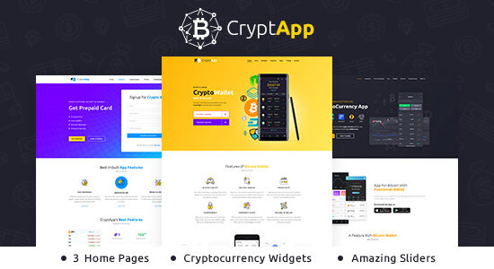 Crypt App - Landing Page WordPress