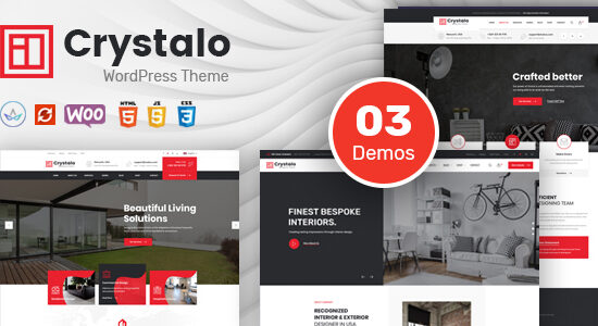 Crystalo - Chủ đề WordPress về kiến ​​trúc và thiết kế nội thất