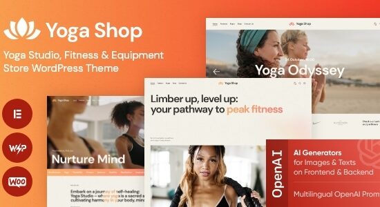 Cửa hàng Yoga - Chủ đề WordPress của Yoga Studio