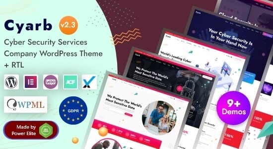 Cyarb - Chủ đề WordPress của Elementor Giải pháp An ninh Mạng