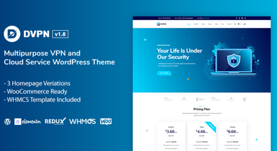 DVPN | Chủ đề WordPress VPN đa năng
