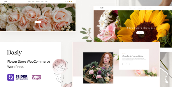 Dasly – Chủ đề WordPress WooC Commerce của Cửa hàng hoa