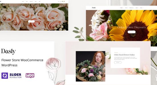 Dasly – Chủ đề WordPress WooC Commerce của Cửa hàng hoa