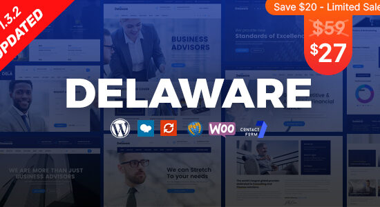 Delaware - Chủ đề WordPress Tư vấn và Tài chính