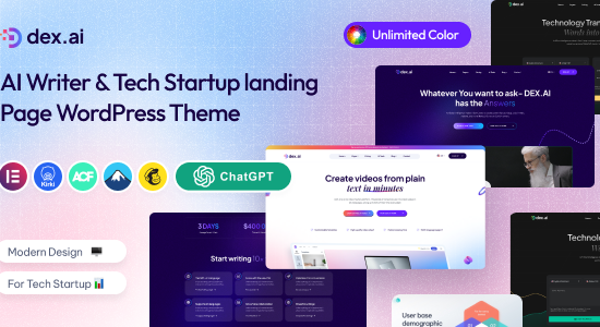 Dexai - Nhà văn AI & Chủ đề WordPress khởi nghiệp công nghệ
