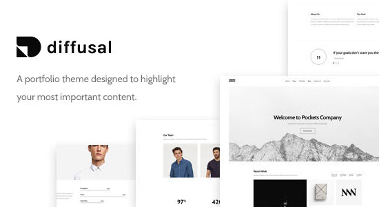 Diffusal - Chủ đề WordPress sáng tạo danh mục đầu tư