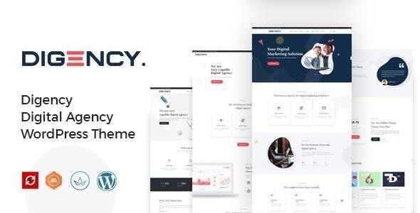 Digency – Chủ đề WordPress danh mục đầu tư đa mục đích