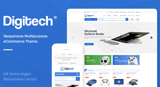 Digitech - Chủ đề công nghệ cho WooC Commerce WordPress