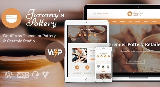 Đồ gốm của Jeremy - Chủ đề gốm sứ WordPress