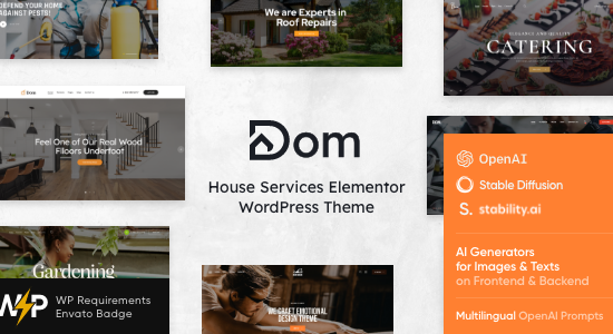 Dom - Chủ đề WordPress của House Services Elementor