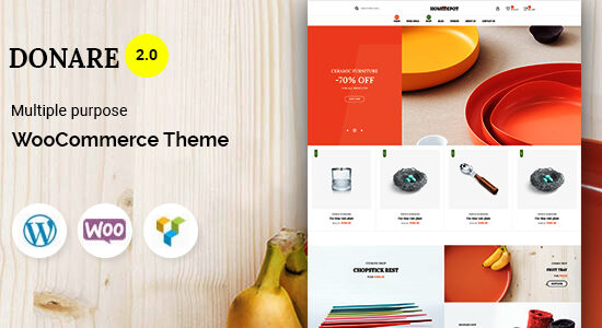 Donare - Chủ đề WooC Commerce của Cửa hàng quà tặng