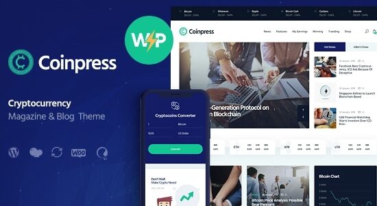 Đồng xu | Tạp chí và blog tiền điện tử ICO Chủ đề WordPress