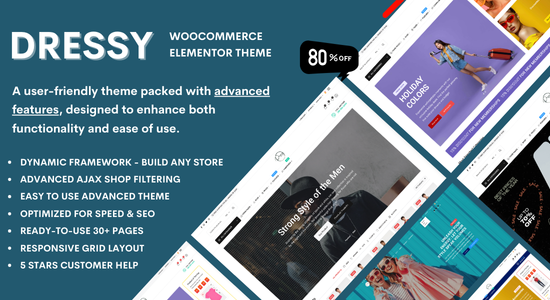 Dressy - Fashion Store WooCommerce WordPress Theme