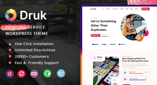 Druk - Dịch vụ in ấn Theme WordPress