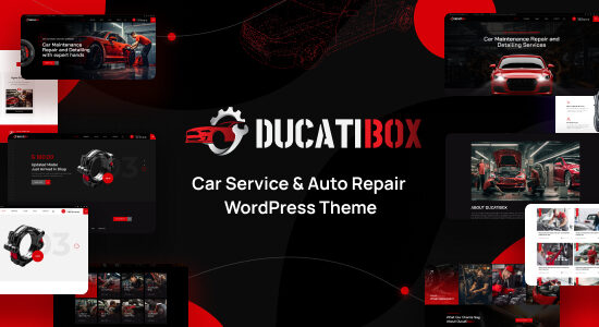 Ducatibox - Chủ đề WordPress Dịch vụ ô tô & sửa chữa ô tô