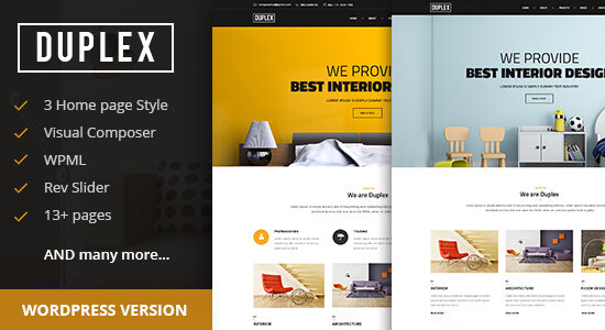 Duplex - Theme WordPress thiết kế kiến ​​trúc và nội thất