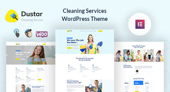 Dustar – Dịch vụ dọn dẹp Chủ đề WordPress