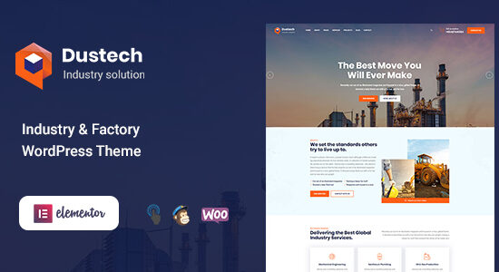 Dutech - Chủ đề WordPress về Công nghiệp & Nhà máy