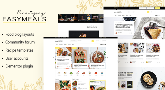 EasyMeals - Chủ đề WordPress cho blog ẩm thực