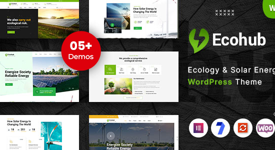 Ecohub - Chủ đề WordPress năng lượng mặt trời sinh thái