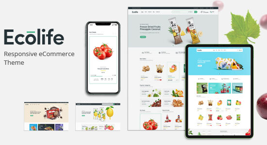 Ecolife - Chủ đề WordPress WooC Commerce hữu cơ