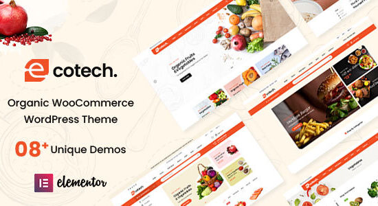 Ecotech - Chủ đề WooC Commerce hữu cơ, thực phẩm, đa năng (Được hỗ trợ RTL)