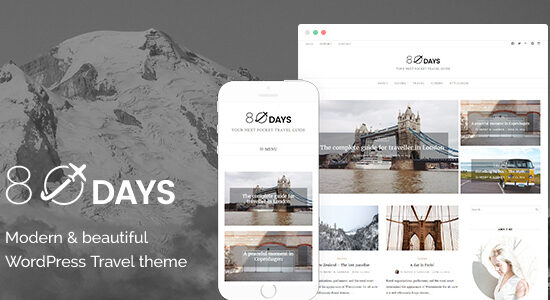 EightyDays - Một chủ đề WordPress dành cho blog du lịch
