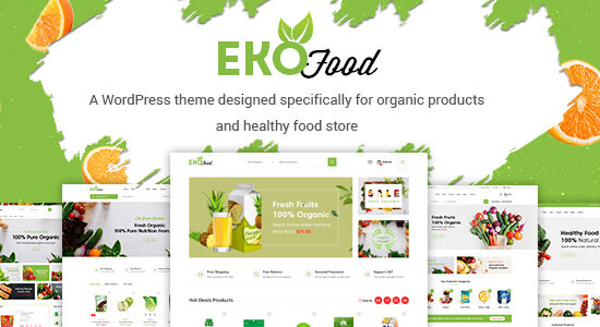 EkoFood - Chủ đề cửa hàng thực phẩm và hữu cơ