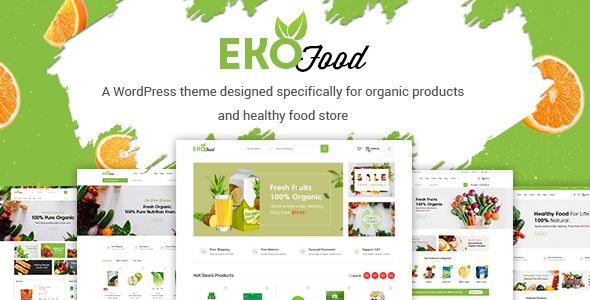 EkoFood - Chủ đề cửa hàng thực phẩm và hữu cơ