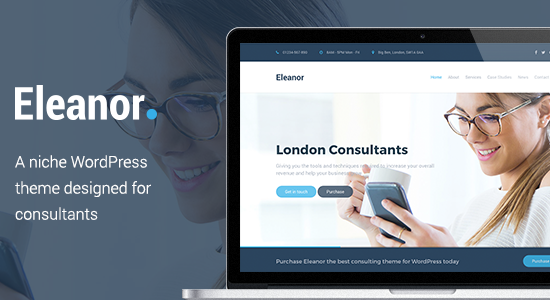 Eleanor - Tư vấn, chủ đề WordPress kinh doanh