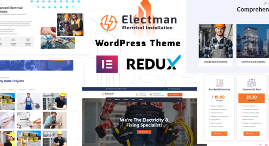 Electman - Chủ đề WordPress về dịch vụ điện